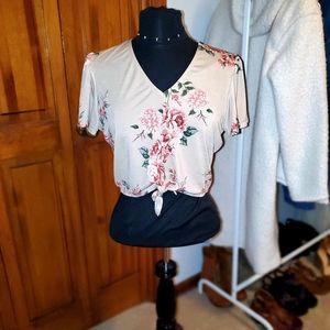 Floral crop top